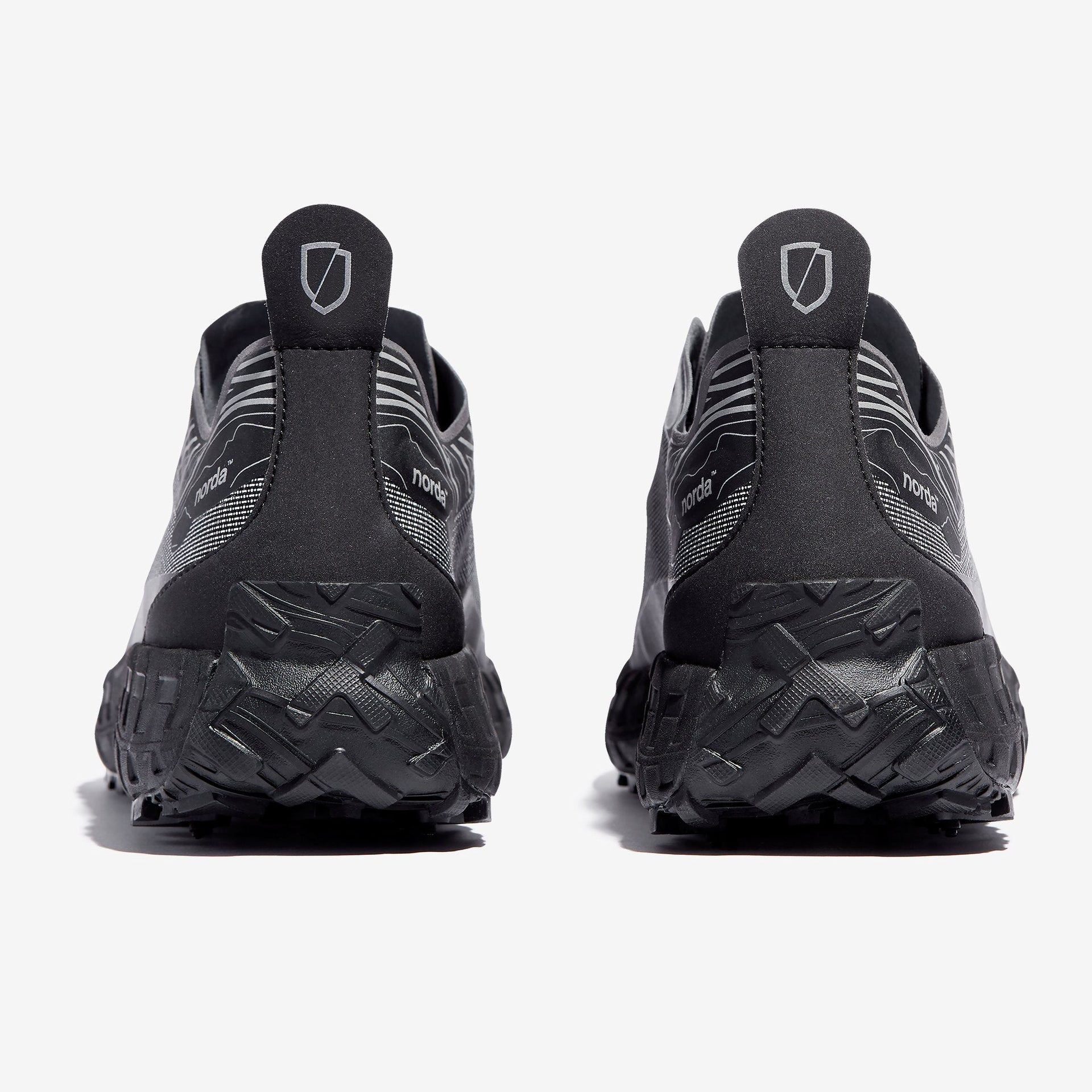 Women's Winter Trail Shoes in Black 001 G+ Spike - norda run