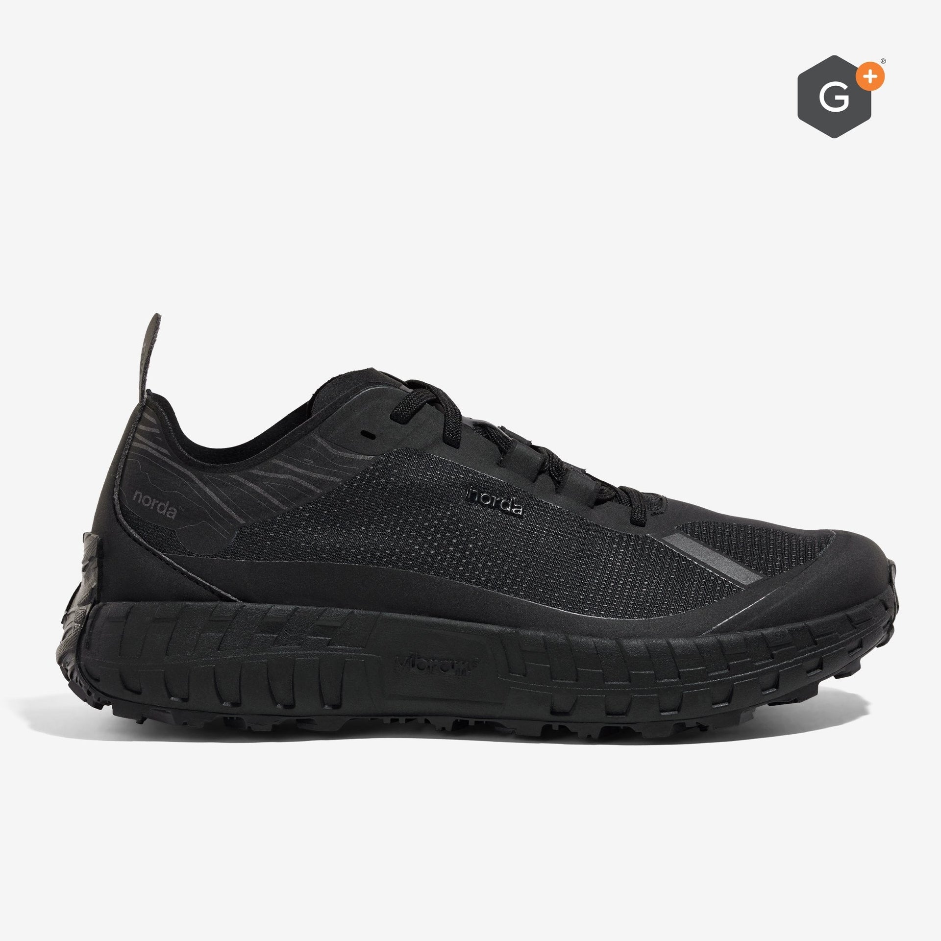 Men's Water Resistant Shoes in Stealth Black 001 G+ - norda run