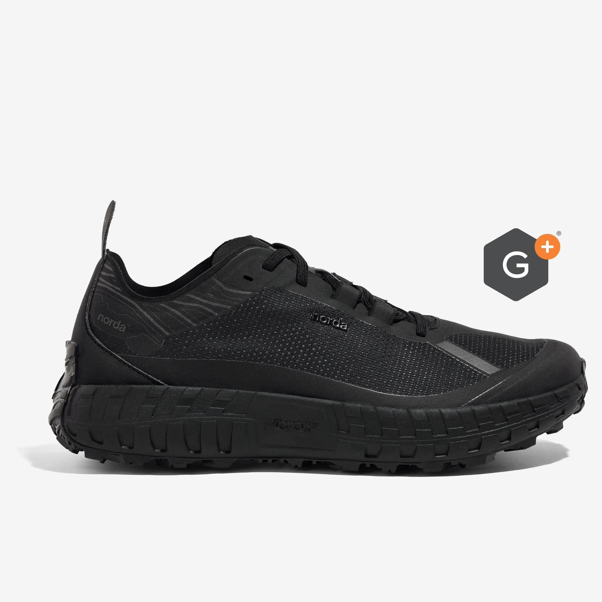 Men's Water Resistant Shoes in Stealth Black 001 G+ - norda run