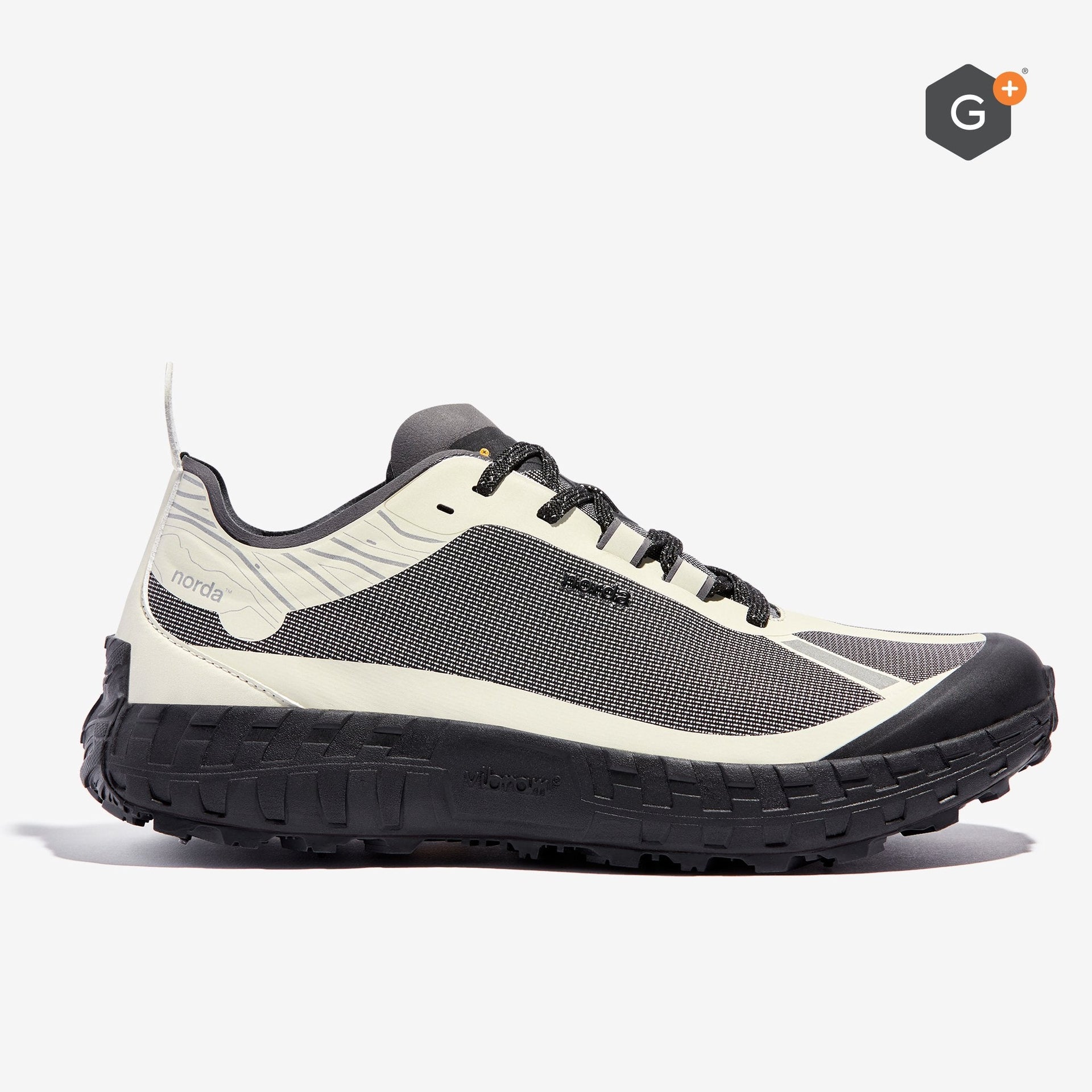 Men's Winter Trail Shoes in Bone 001 G+ Spike - norda run