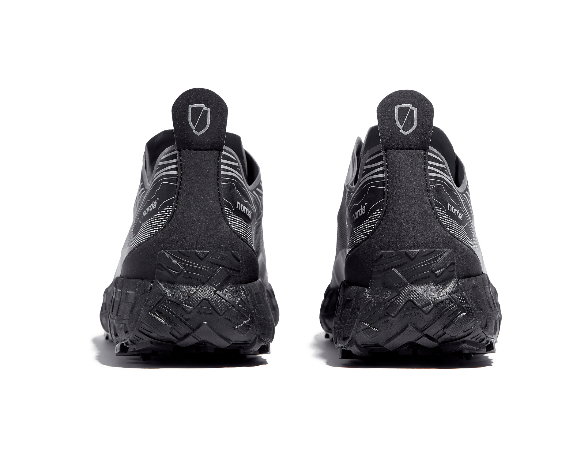 Women's Winter Trail Shoes in Black 001 G+ Spike - norda run