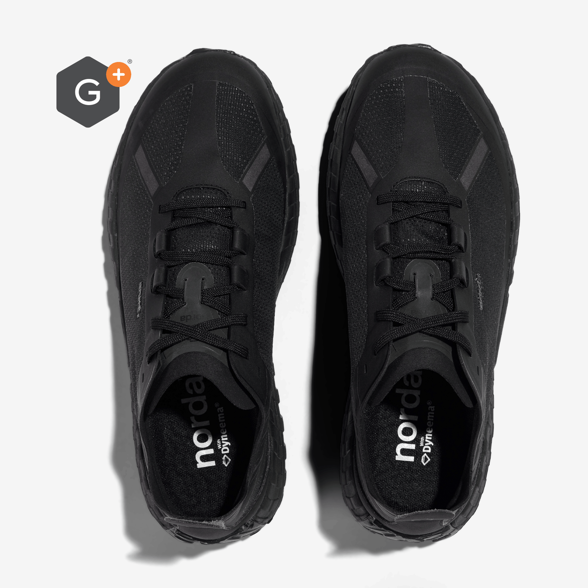 Women's Water Resistant Shoes in Stealth Black 001 G+ - norda run