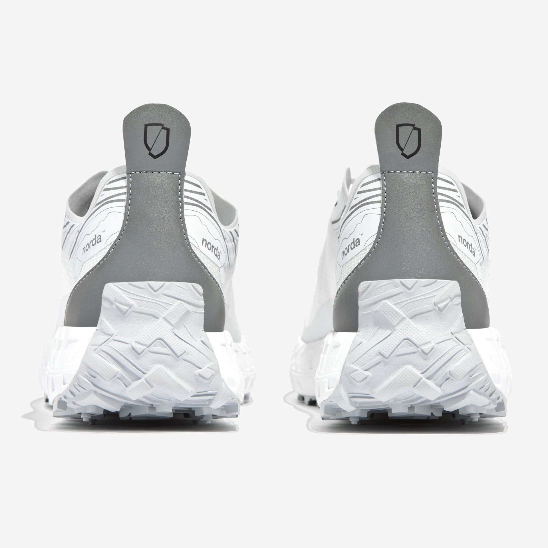 Men's Trail Running Shoes in White Dove 001 - norda run