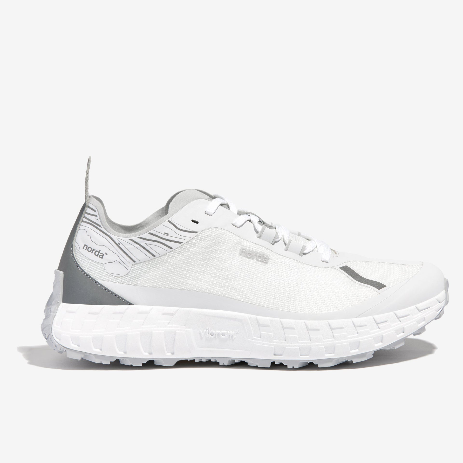 Men's Trail Running Shoes in White Dove 001 - norda run