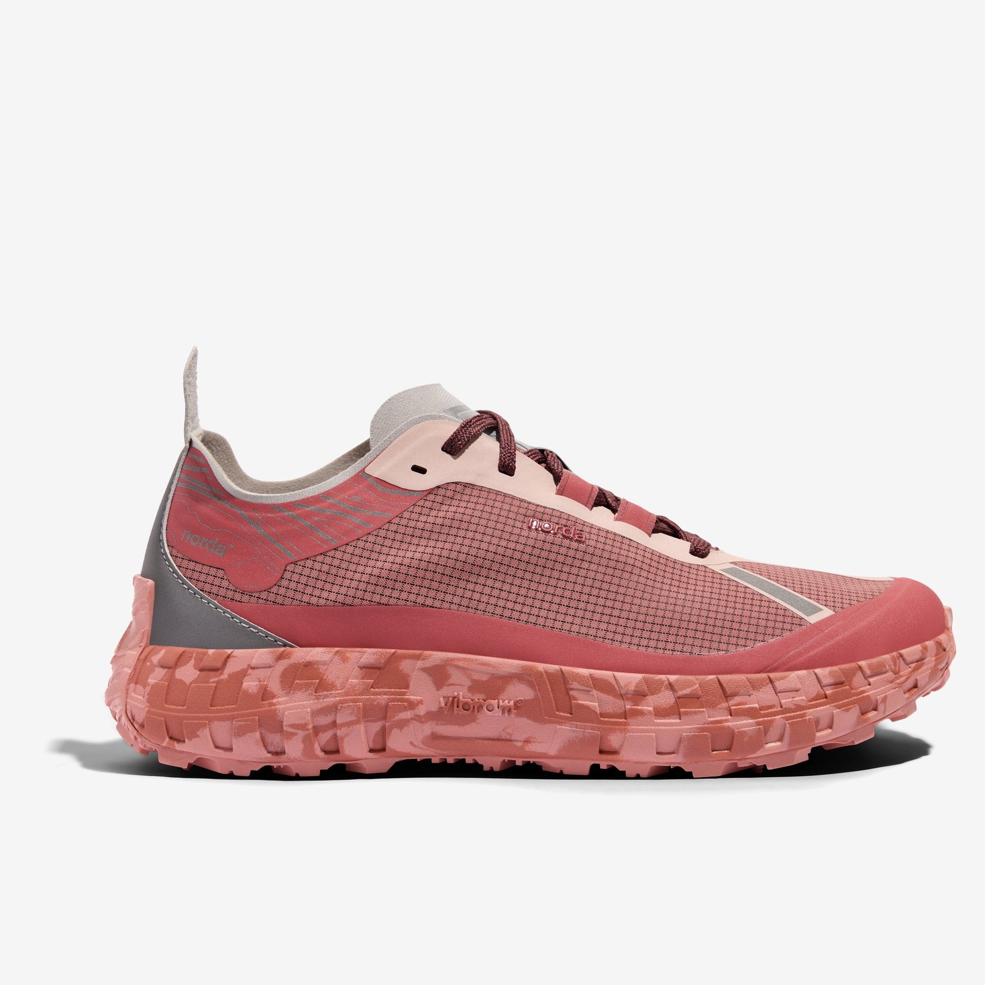 Women's Trail Running Shoes in vermillion 001 - norda run