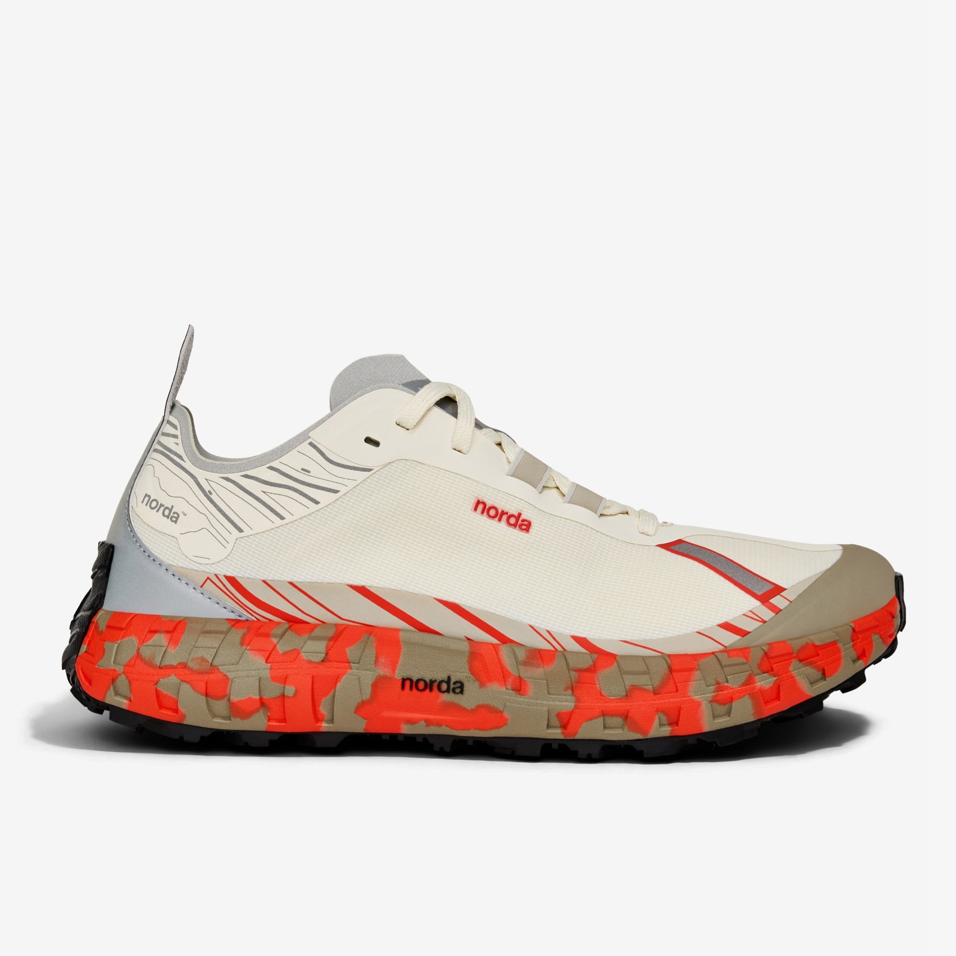 Men's Trail Running Shoes in Fireclay Gum 001A - norda run