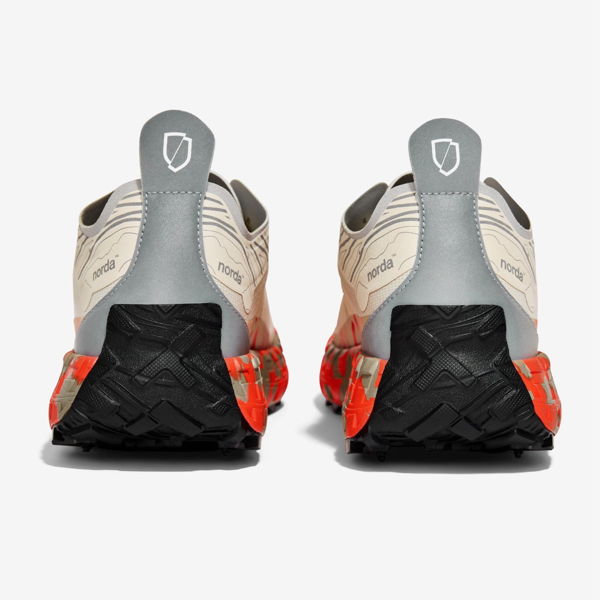 Women's Trail Running Shoes in Fireclay Gum 001A - norda run