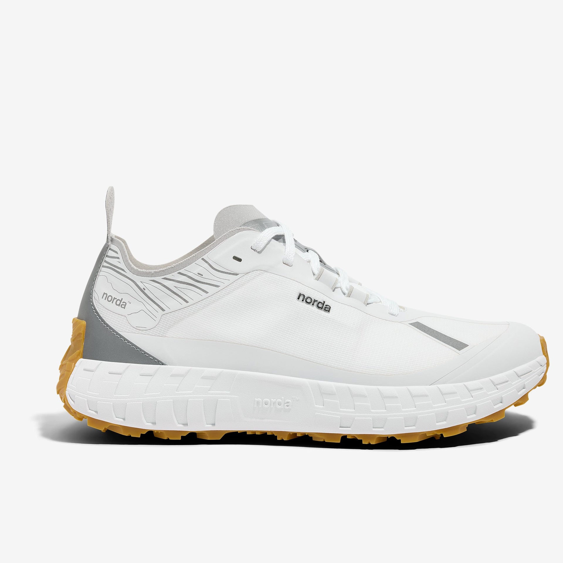 Women's Trail Running Shoes in White Gum 001A- norda run
