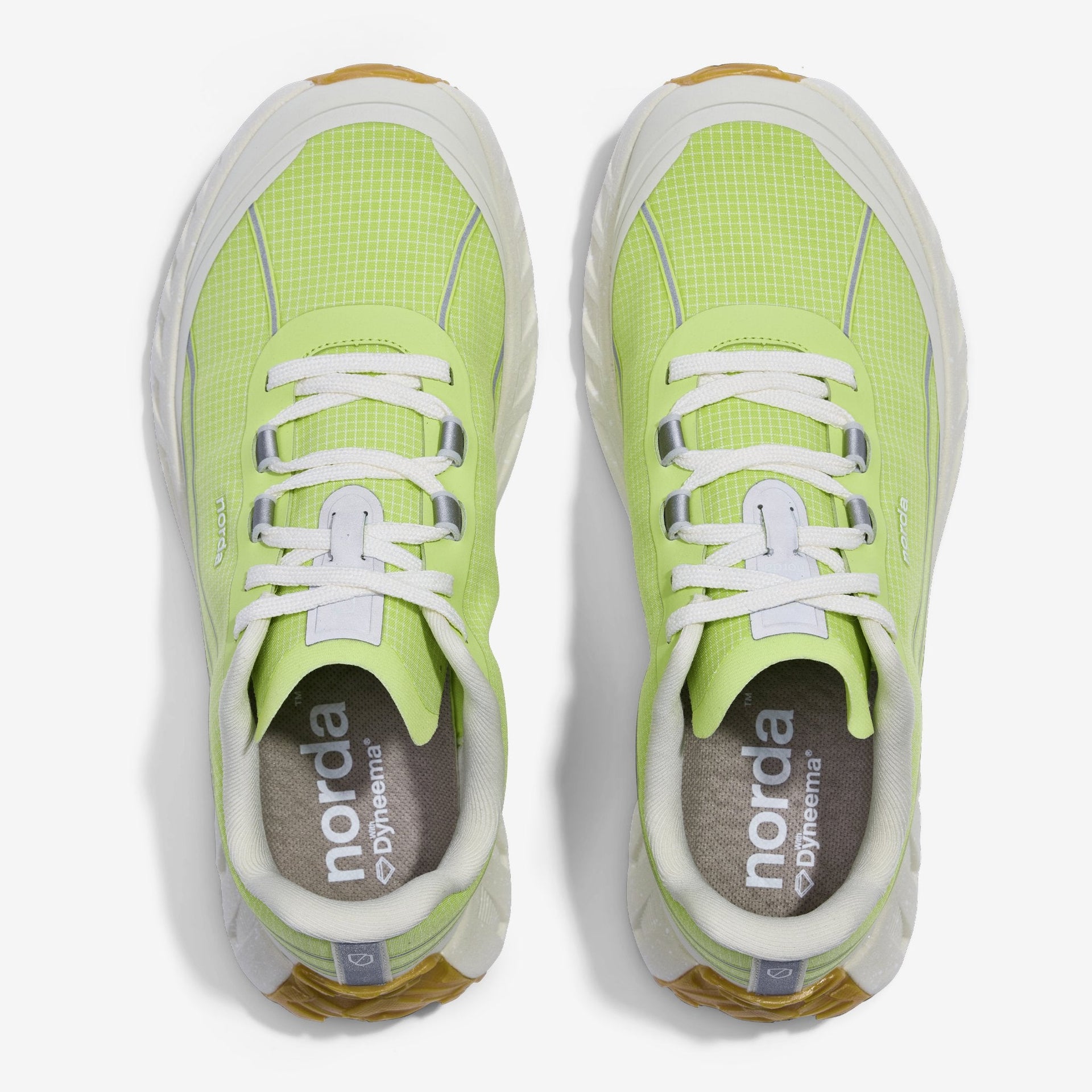 Women's Trail Running Shoes in Lichen 002 Top View - norda run