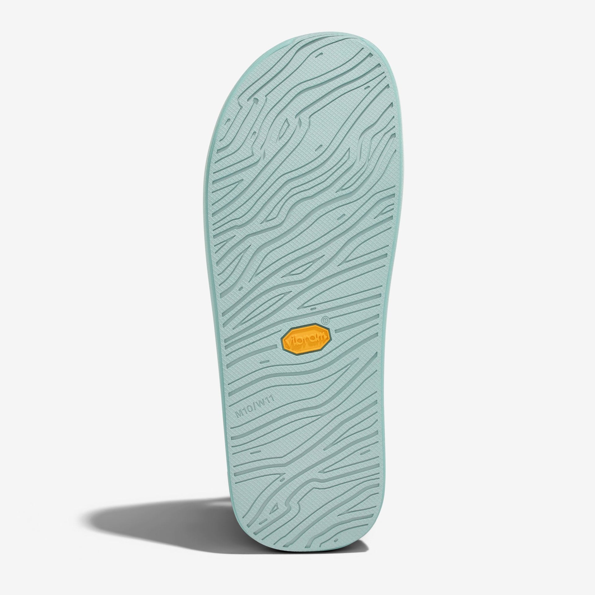 The norda 008 recovery slide supports your feet post-run with arch support, soft foam, and a grippy Vibram® ECOSTEP sole.