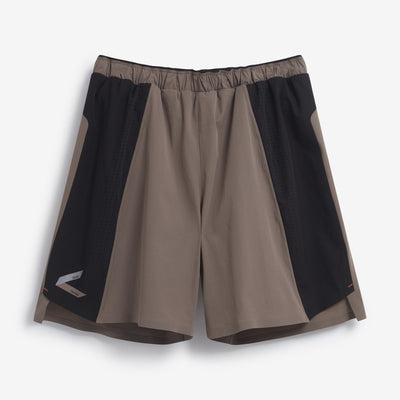 Men's Run Shorts norda x Soar/Black Deep Taupe Front View