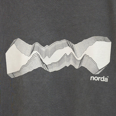 Unisex T-Shirt in Sun Faded Black Mindscape Tee - norda run