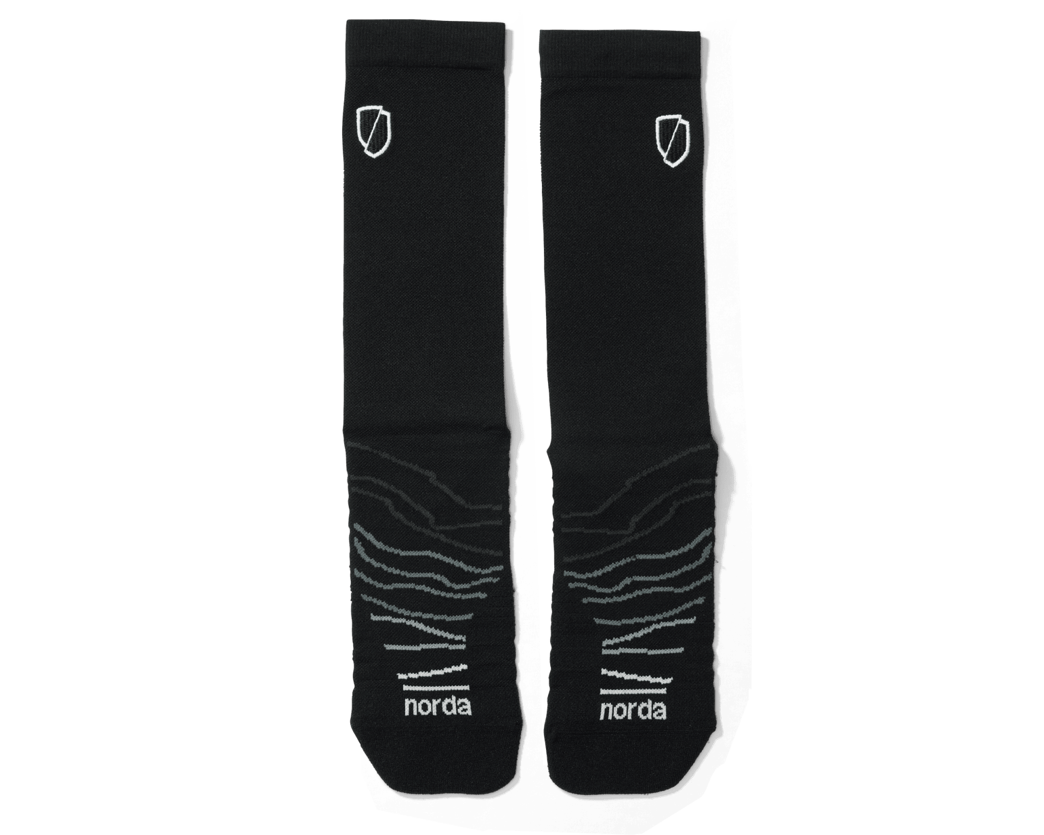 backpacking in europe nike socks Unisex Running Gear - Black Performance Sock