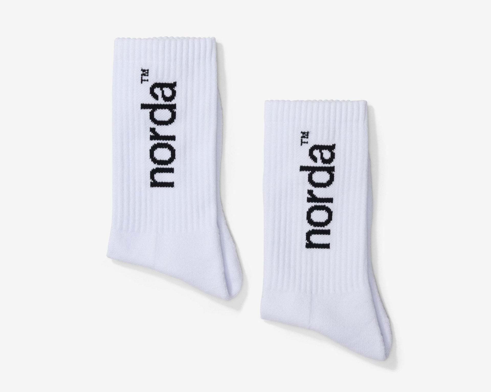 Unisex Lifestyle Socks White Retro Sock - norda run